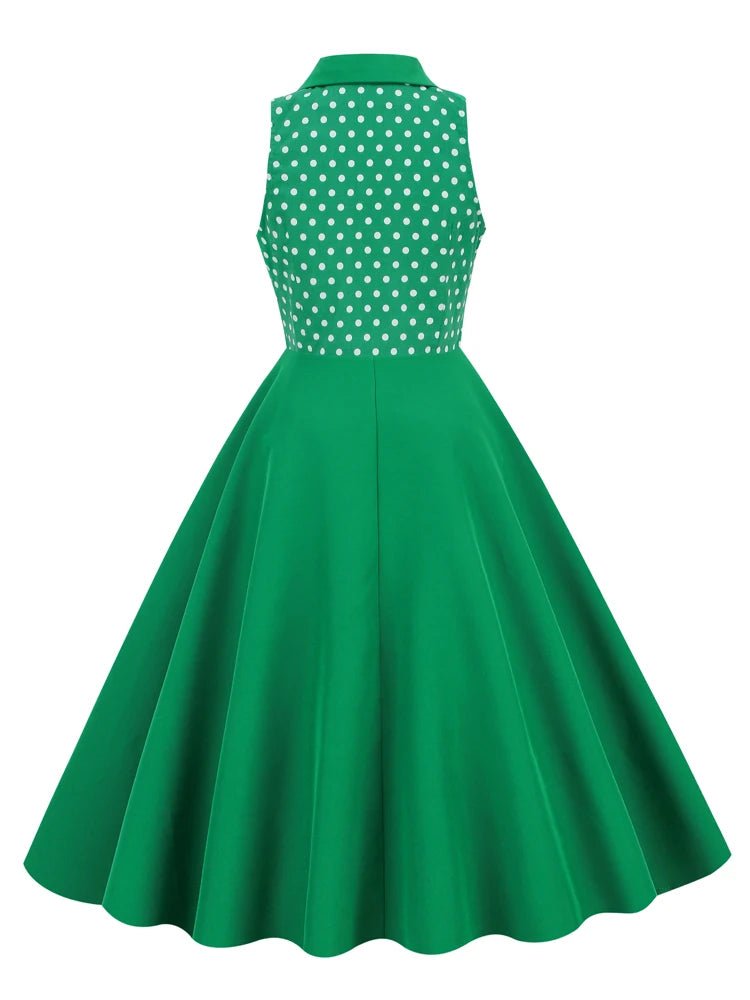 Robe Rétro Années 60 Verte - Louise Vintage