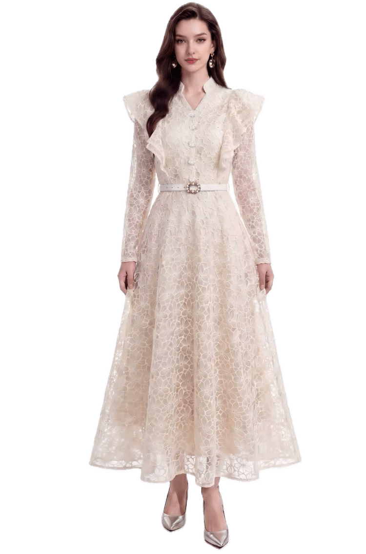 Robe Rétro Dentelle Années 40 - Louise Vintage