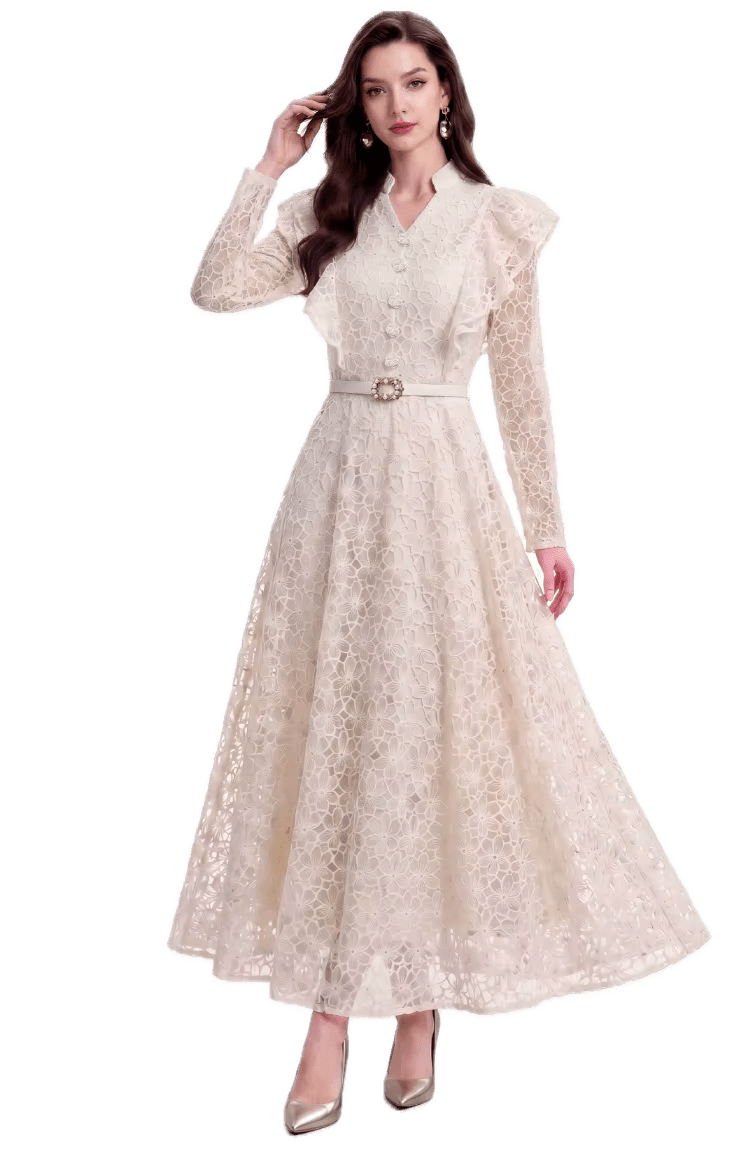 Robe Rétro Dentelle Années 40 - Louise Vintage