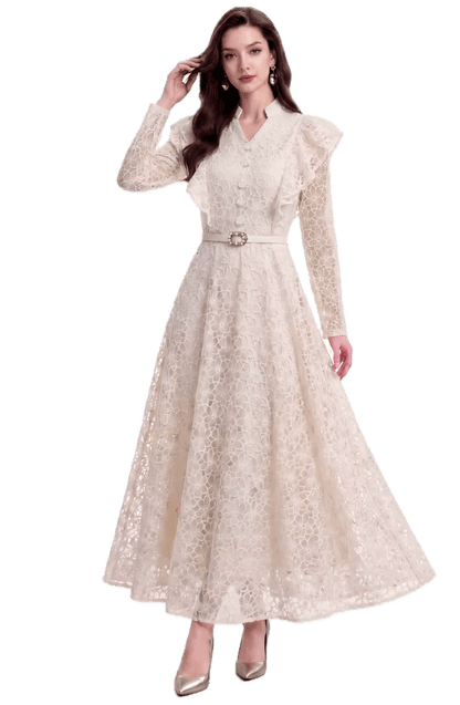 Robe Rétro Dentelle Années 40 - Louise Vintage