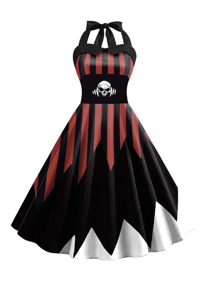 Robe Rétro Halloween Bordeaux - Louise Vintage