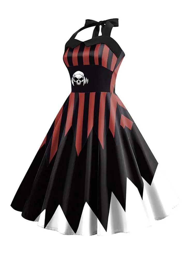Robe Rétro Halloween Bordeaux - Louise Vintage
