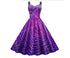Robe Rétro Halloween Violet - Louise Vintage