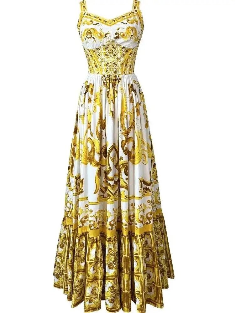 Robe Rétro Mode 1940s Jaune - Louise Vintage
