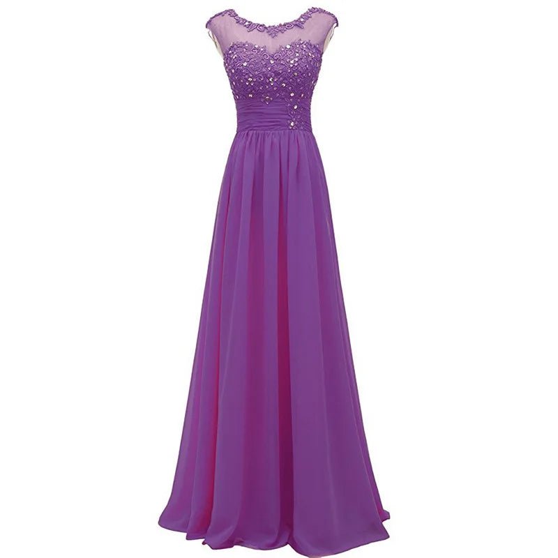 Robe Rétro Violet Dentelle - Louise Vintage