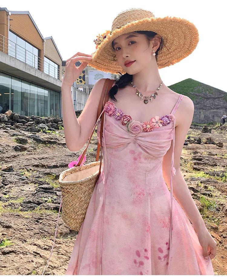 Robe rose vintage hotsell