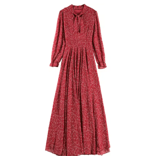 Robe Rouge et Blanche Années 70 - Louise Vintage