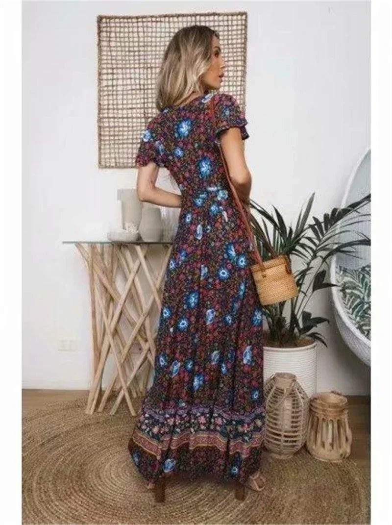 Robe Seventies Fleurie - Louise Vintage
