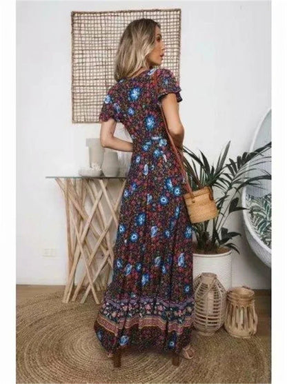 Robe Seventies Fleurie - Louise Vintage