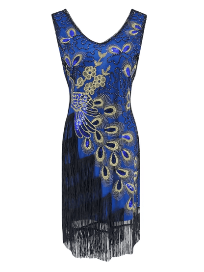 Robe Style Années 20 Bleu - Louise Vintage