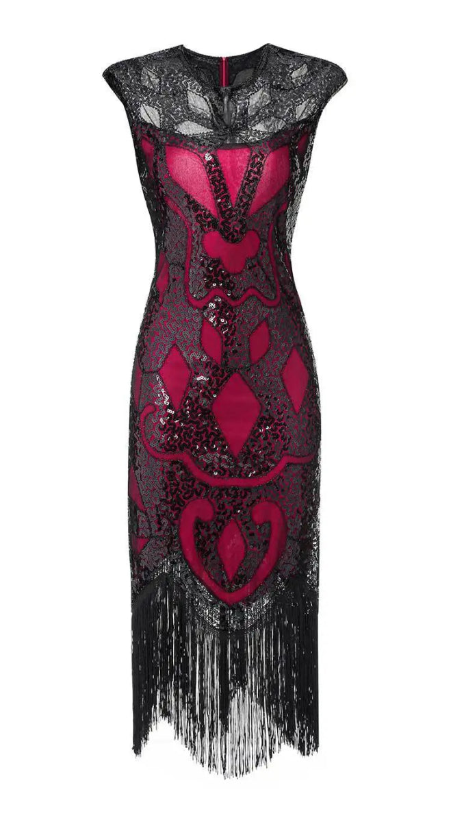 Robe Style Années 20 Rouge - Louise Vintage