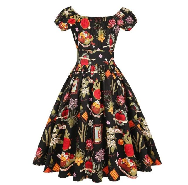 Robe Style Vintage Grande Taille Composition - Louise Vintage