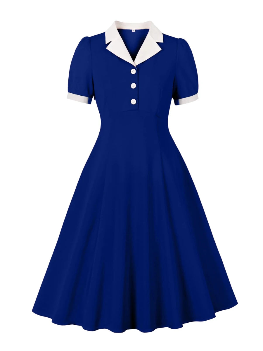 Robe Style Vintage Grande Taille Rose - Louise Vintage