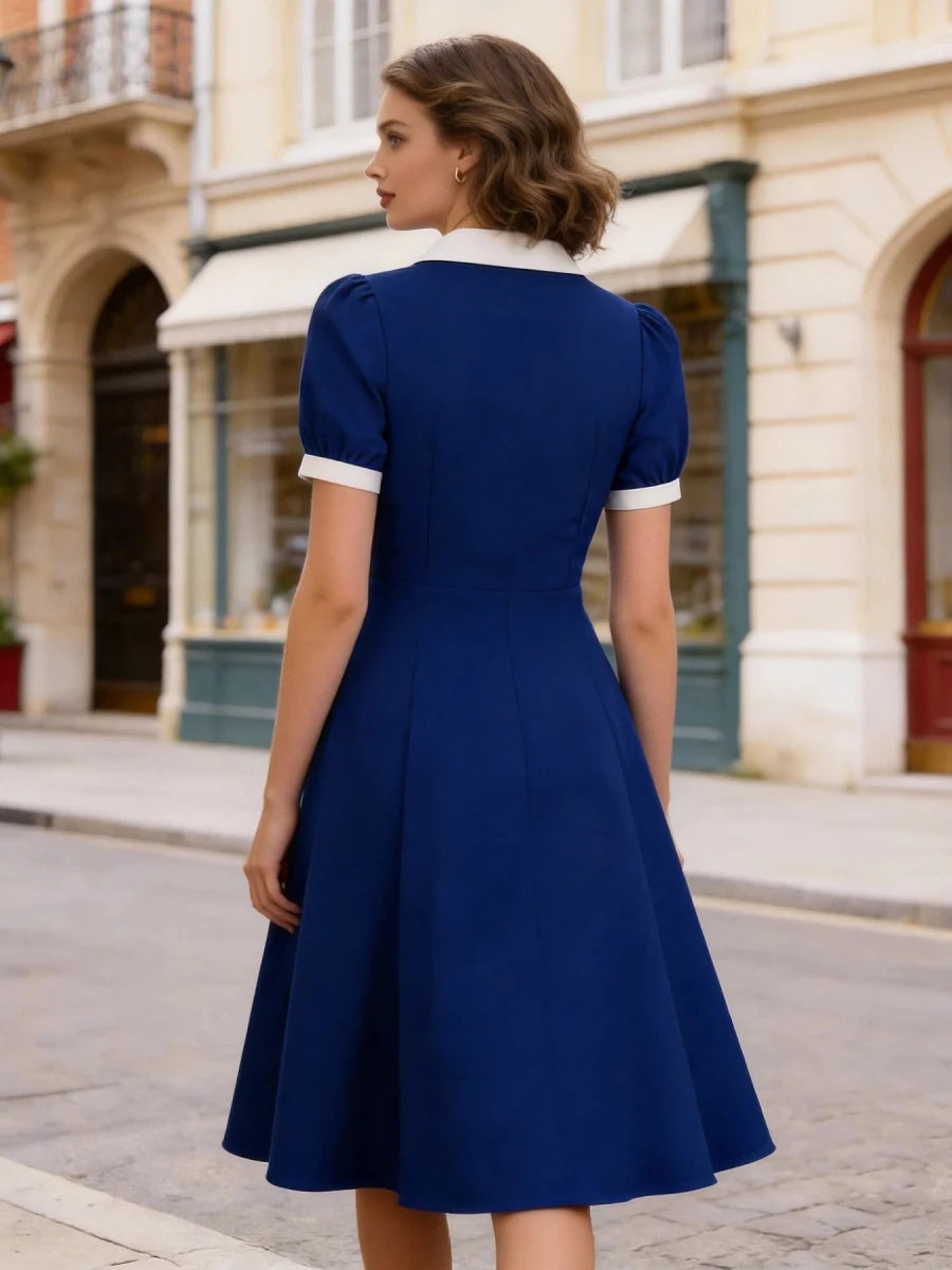 Robe Style Vintage Grande Taille Rose - Louise Vintage