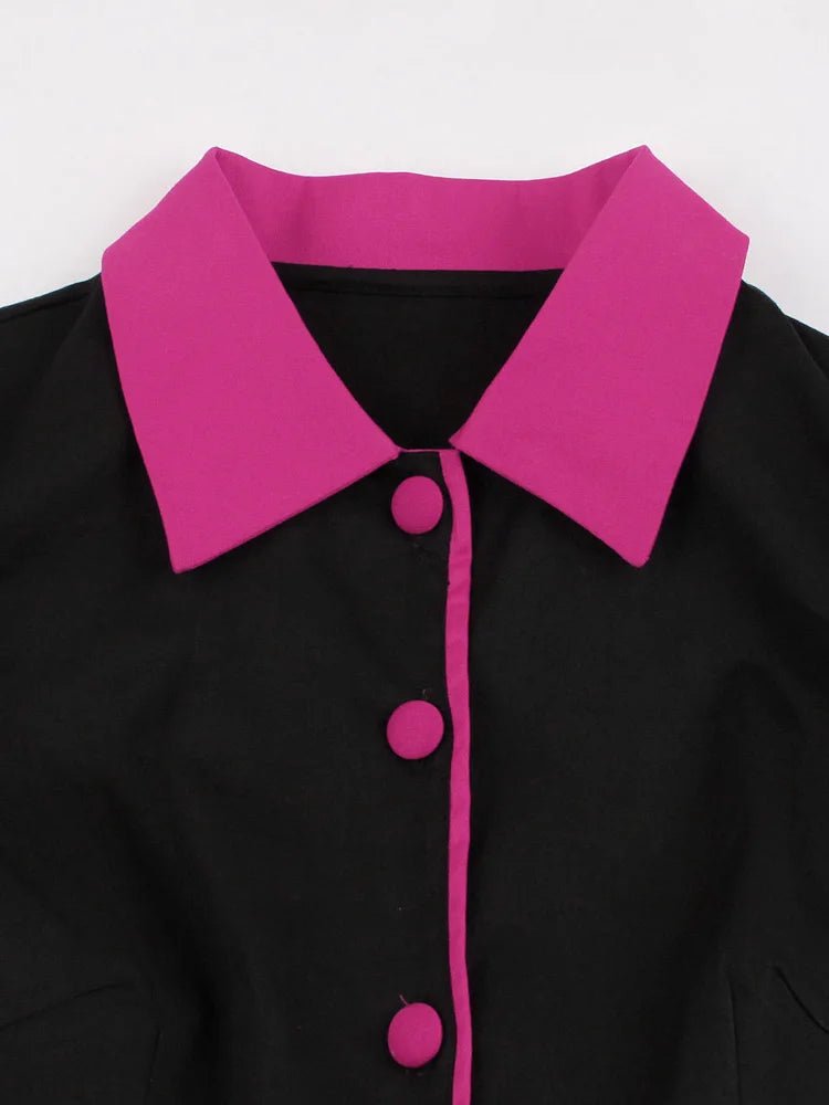 Robe Style Vintage Grande Taille Rose - Louise Vintage