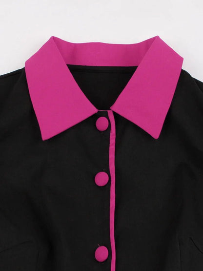 Robe Style Vintage Grande Taille Rose - Louise Vintage