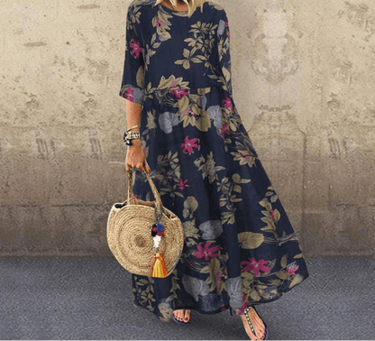 Robe Trapèze Année 70 Noire - Louise Vintage