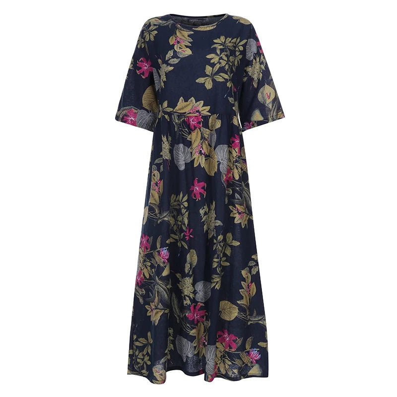 Robe Trapèze Année 70 Noire - Louise Vintage