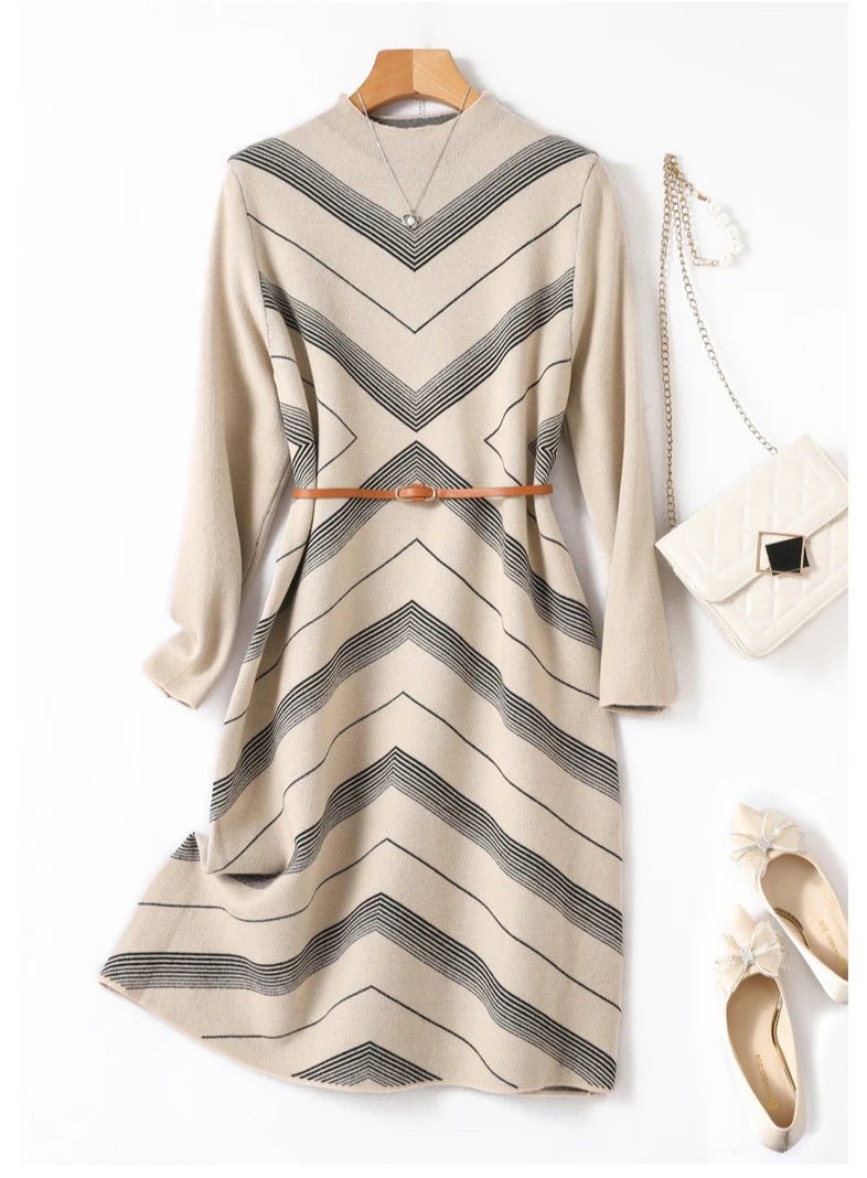 Robe Trapèze Année 70 Rayée - Louise Vintage