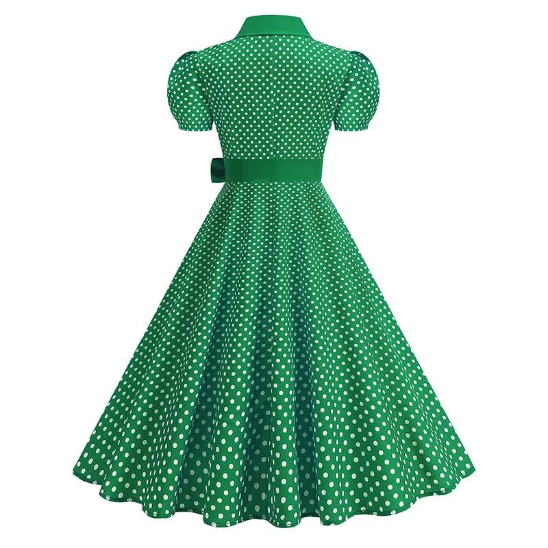 Robe Trapèze Vintage Col Dentelle - Louise Vintage