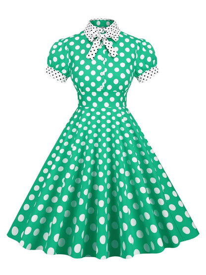 Robe Verte Années 50 - Louise Vintage