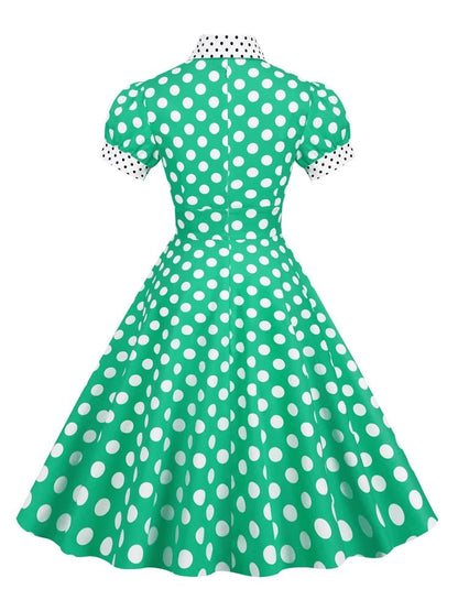 Robe Verte Années 50 - Louise Vintage