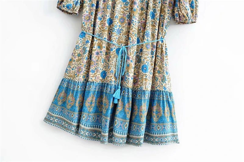 Robe Verte Liberty Années 70 - Louise Vintage