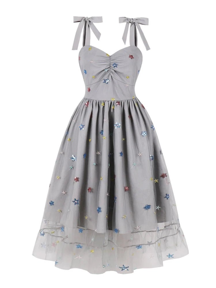 Robe Vintage 50 Gris - Louise Vintage