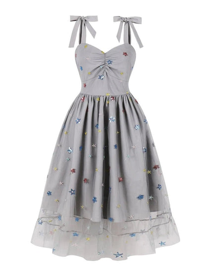 Robe Vintage 50 Gris - Louise Vintage