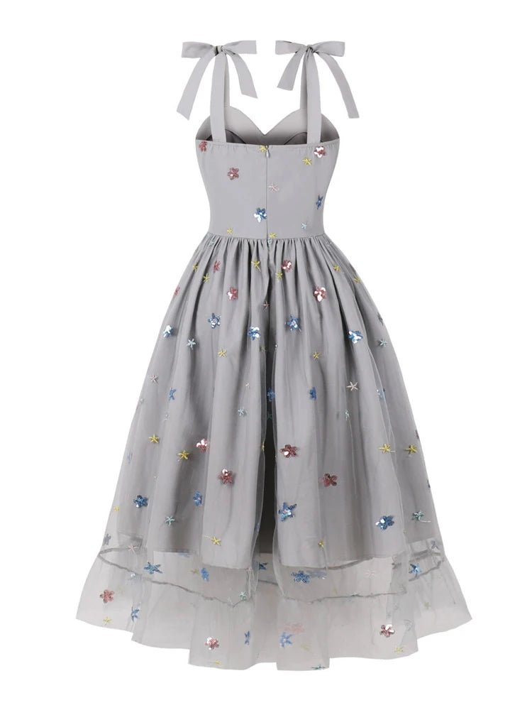 Robe Vintage 50 Gris - Louise Vintage