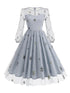 Robe Vintage 50 Gris - Louise Vintage