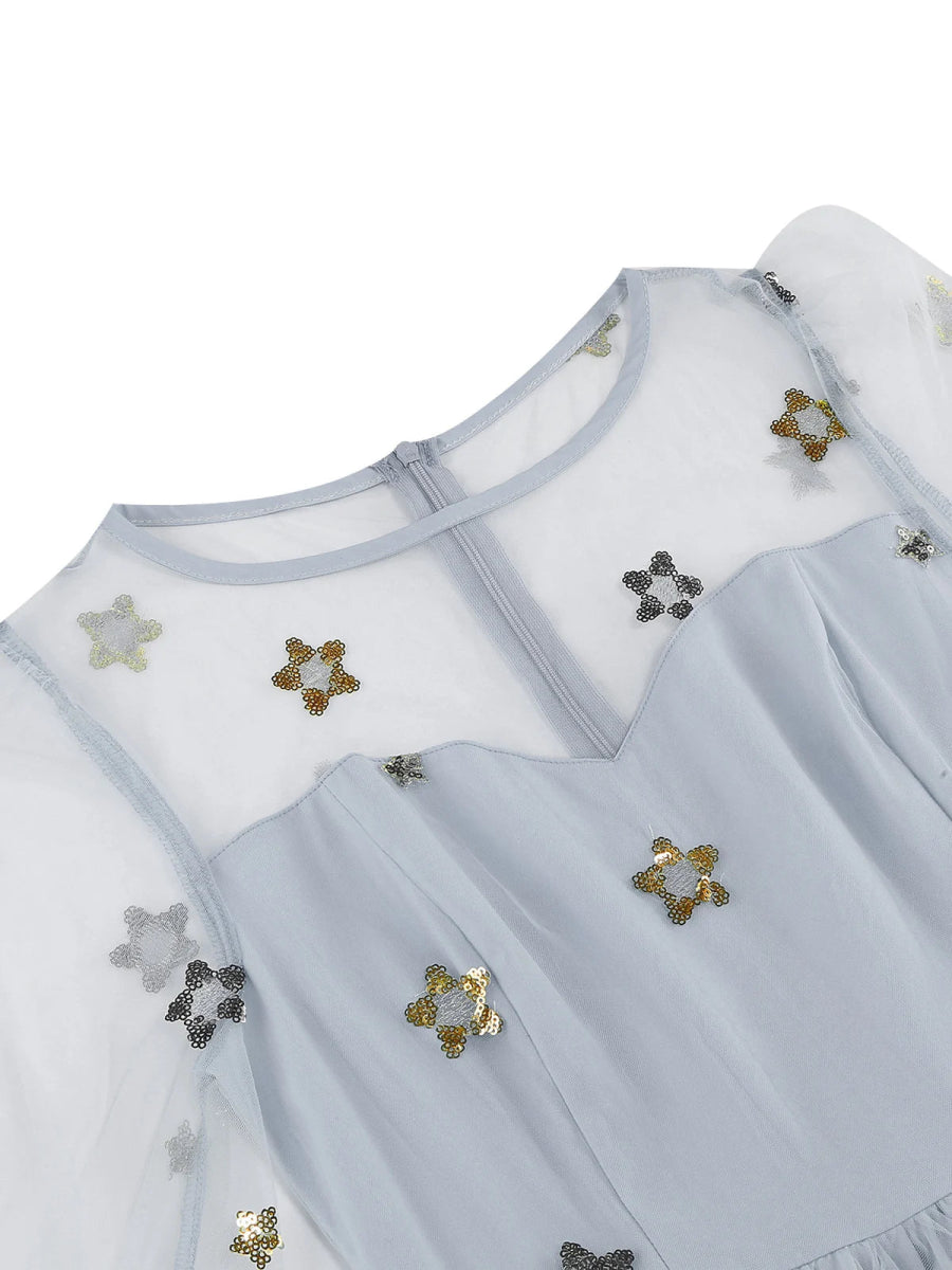 Robe Vintage 50 Gris - Louise Vintage