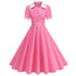 Robe Vintage 50s Rose Pois - Louise Vintage