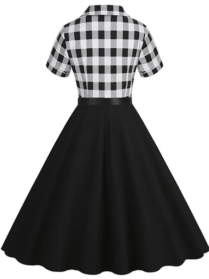 Robe Vintage 60s Noir et Blanc - Louise Vintage