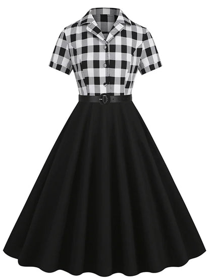 Robe Vintage 60s Noir et Blanc - Louise Vintage