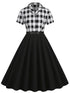 Robe Vintage 60s Noir et Blanc - Louise Vintage