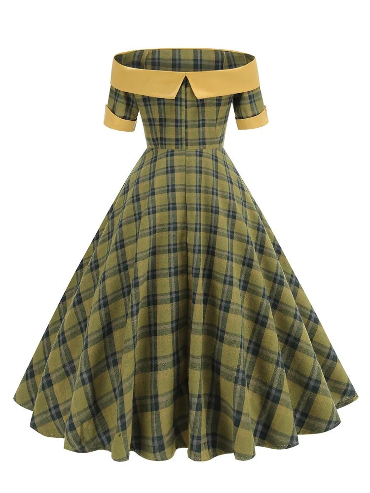 Robe Vintage à Carreaux - Louise Vintage