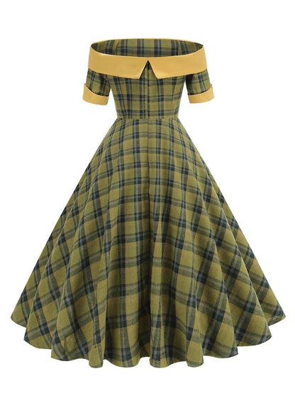 Robe Vintage à Carreaux - Louise Vintage