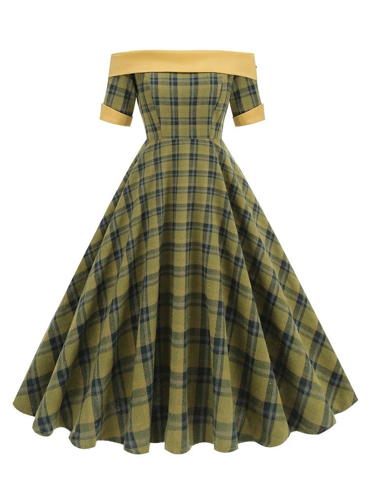 Robe Vintage à Carreaux - Louise Vintage