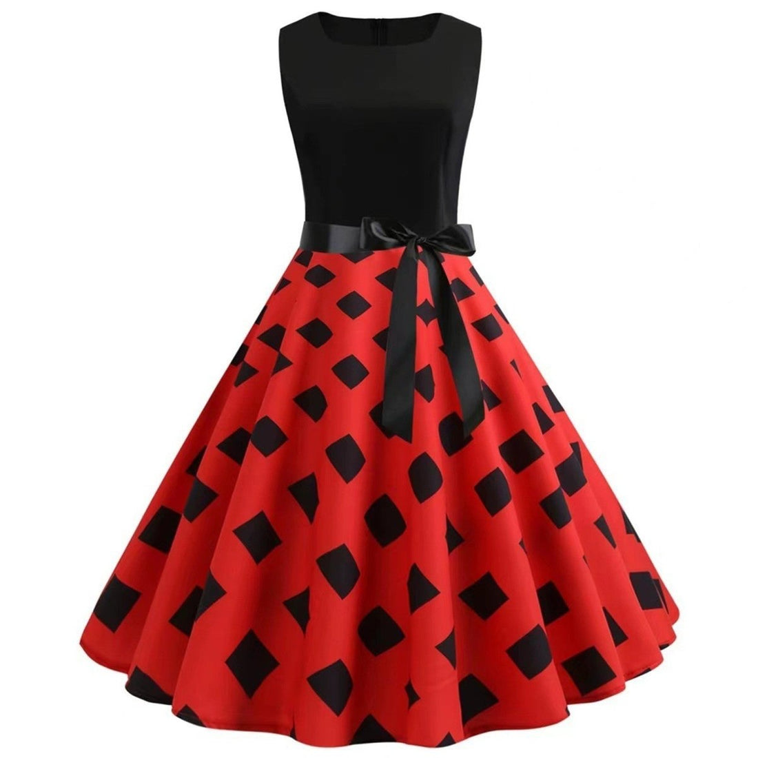 Robe Vintage Anglaise Rouge - Louise Vintage
