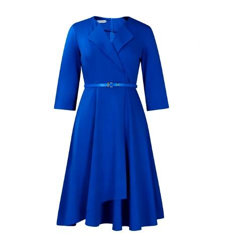 Robe Vintage Année 40 Bleu Pas cher - Louise Vintage