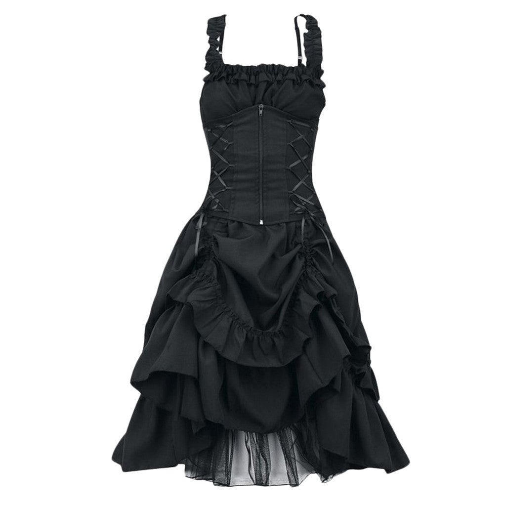 Robe Vintage Année 50 grande taille noir - Louise Vintage