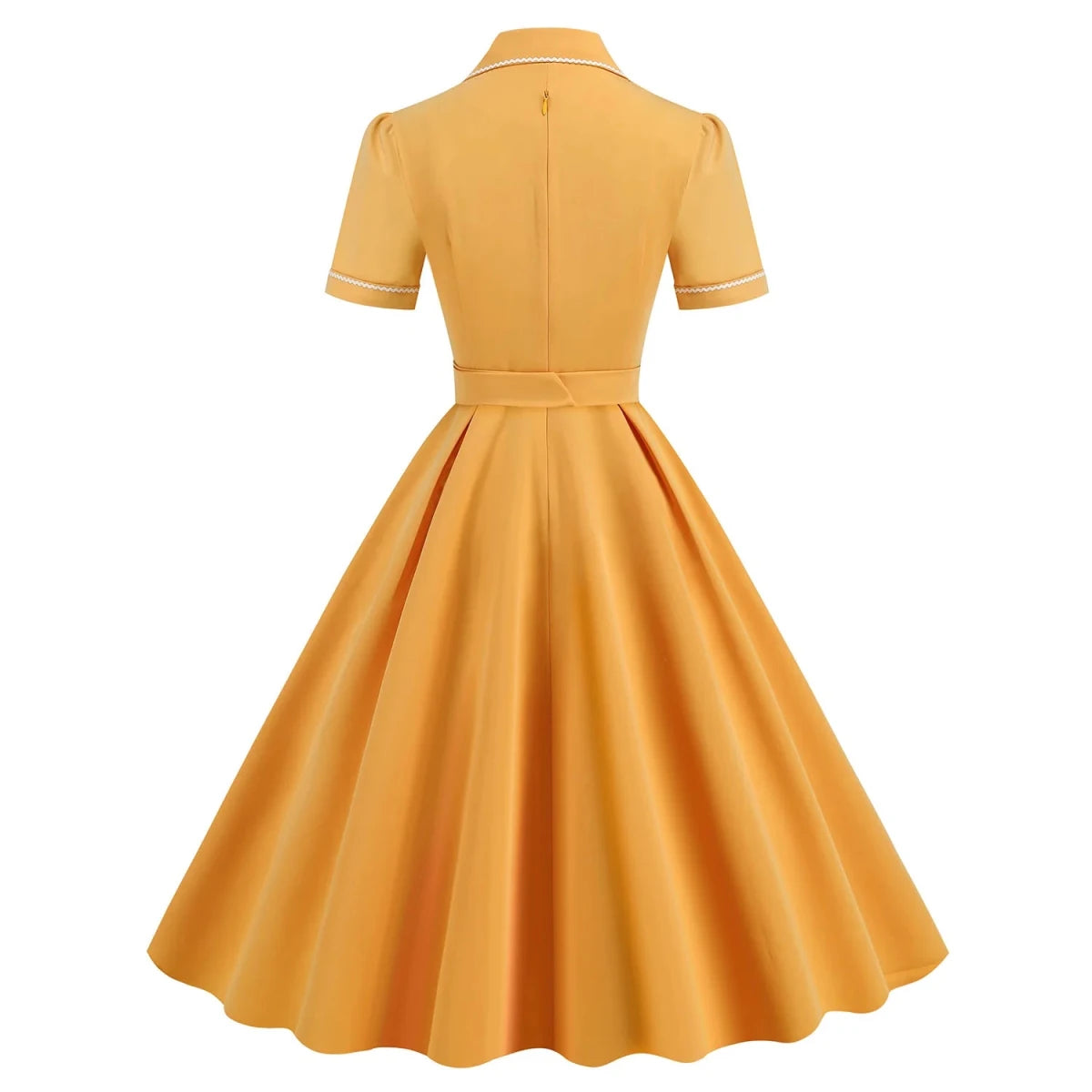 Robe Vintage Année 50 Jaune - Louise Vintage