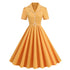 Robe Vintage Année 50 Jaune - Louise Vintage