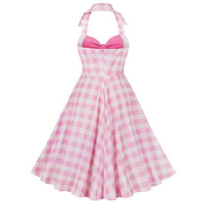 Robe Vintage Année 50 Rose - Louise Vintage