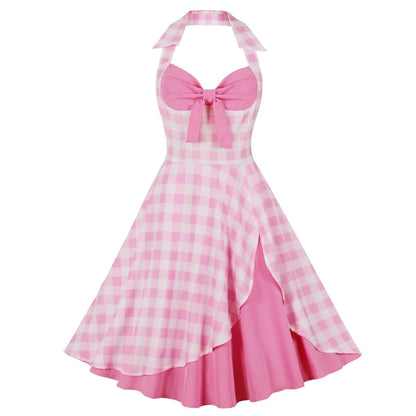 Robe Vintage Année 50 Rose - Louise Vintage