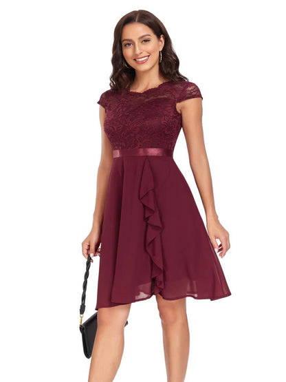 Robe Vintage Année 50 Soir Bordeaux - Louise Vintage