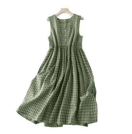 Robe Vintage Année 70 Damier - Louise Vintage