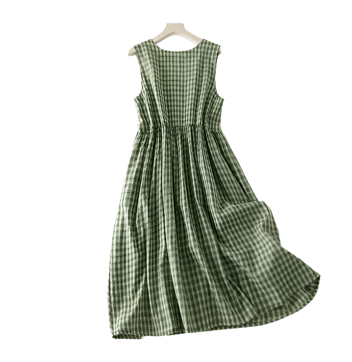 Robe Vintage Année 70 Damier - Louise Vintage