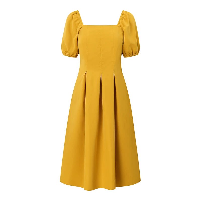 Robe Vintage Année 70 Jaune - Louise Vintage